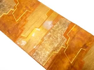 アンティーク　抽象模様織り出し袋帯（材料）